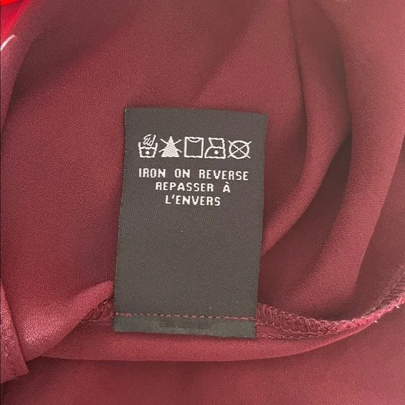 Le Chateau Deep Red Blouse - Picture 9 of 9